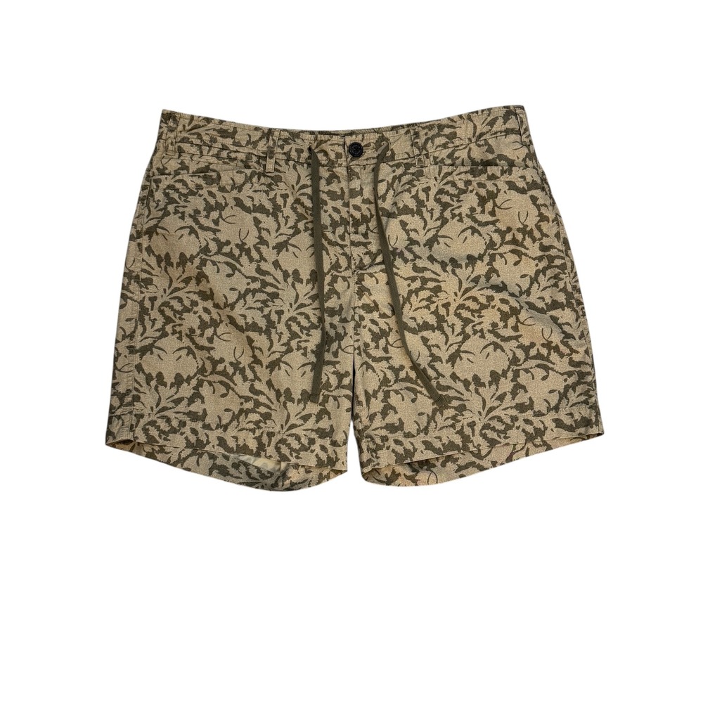 Lauren Ralph Lauren Jeans‎ Co Women's Size 12 Printed Casual Shorts Khaki Green